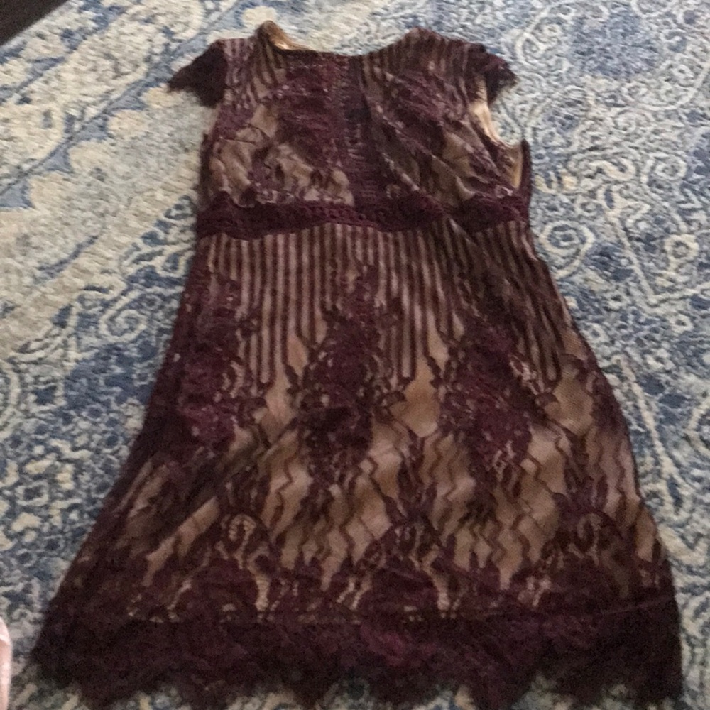 Fairly new maroon lace dress